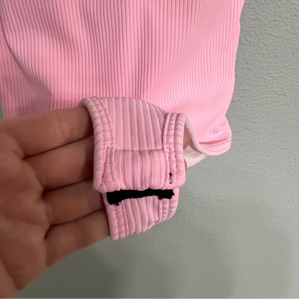 Pink Ribbed KlassyNetwork Bodysuit - Picture 3 of 7